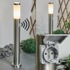 Borne lumineuse Sessa Nickel mat, 1 lumière, Détecteur de mouvement