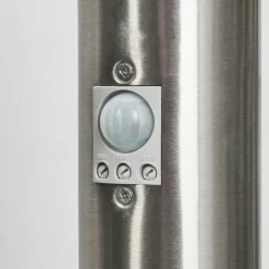 Borne lumineuse Sessa Nickel mat, 1 lumière, Détecteur de mouvement