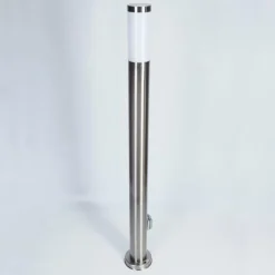 Borne lumineuse Sessa Nickel mat, 1 lumière