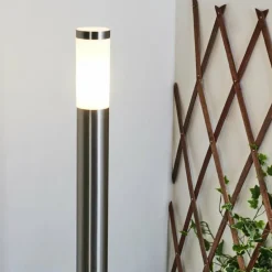 Borne lumineuse Sessa Nickel mat, 1 lumière