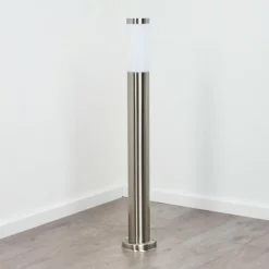Borne lumineuse Sessa Nickel mat, 1 lumière