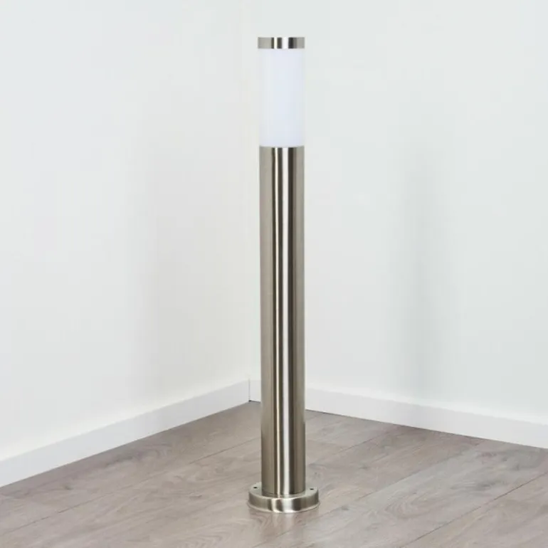 Borne lumineuse Sessa Nickel mat, 1 lumière