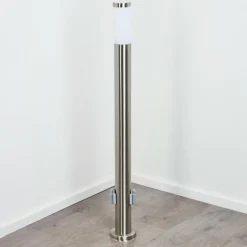 Borne lumineuse Sessa Nickel mat, 1 lumière