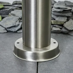 Borne lumineuse Sessa Nickel mat, 1 lumière