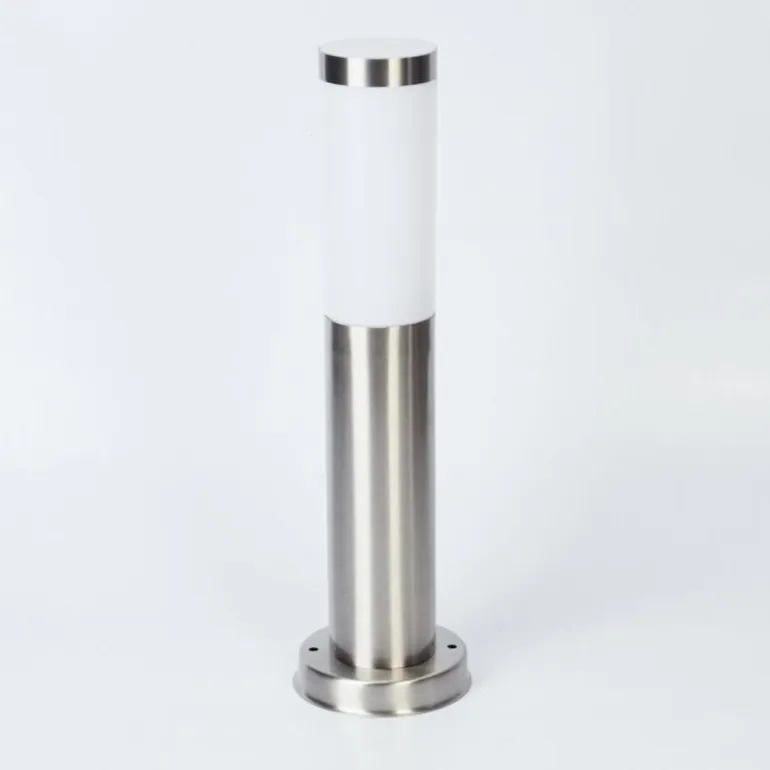 Borne lumineuse Sessa Nickel mat, 1 lumière