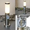 Borne lumineuse Sessa Nickel mat, 1 lumière