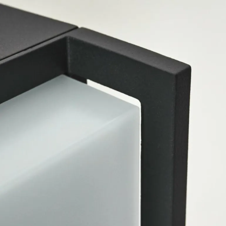 Borne lumineuse Skove LED Anthracite, 1 lumière, Détecteur de mouvement