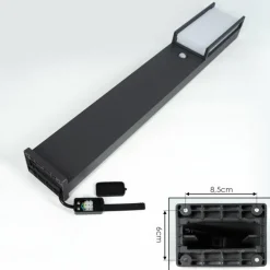 Borne lumineuse Skove LED Anthracite, 1 lumière, Détecteur de mouvement