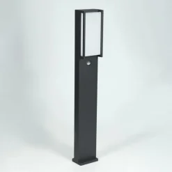 Borne lumineuse Skove LED Anthracite, 1 lumière, Détecteur de mouvement