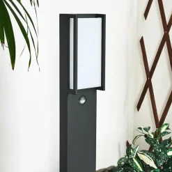 Borne lumineuse Skove LED Anthracite, 1 lumière, Détecteur de mouvement