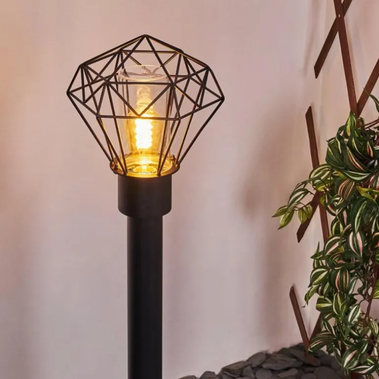 Borne lumineuse Solda Noir, 1 lumière