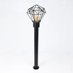Borne lumineuse Solda Noir, 1 lumière