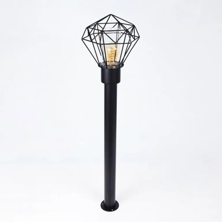 Borne lumineuse Solda Noir, 1 lumière