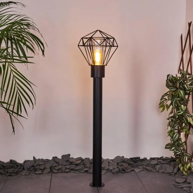 Borne lumineuse Solda Noir, 1 lumière