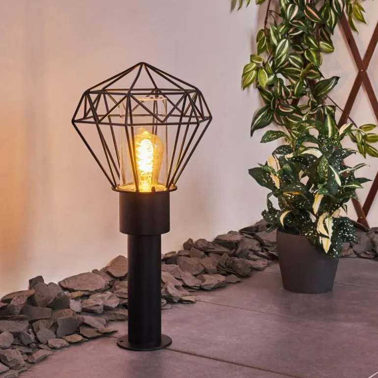 Borne lumineuse Solda Noir, 1 lumière