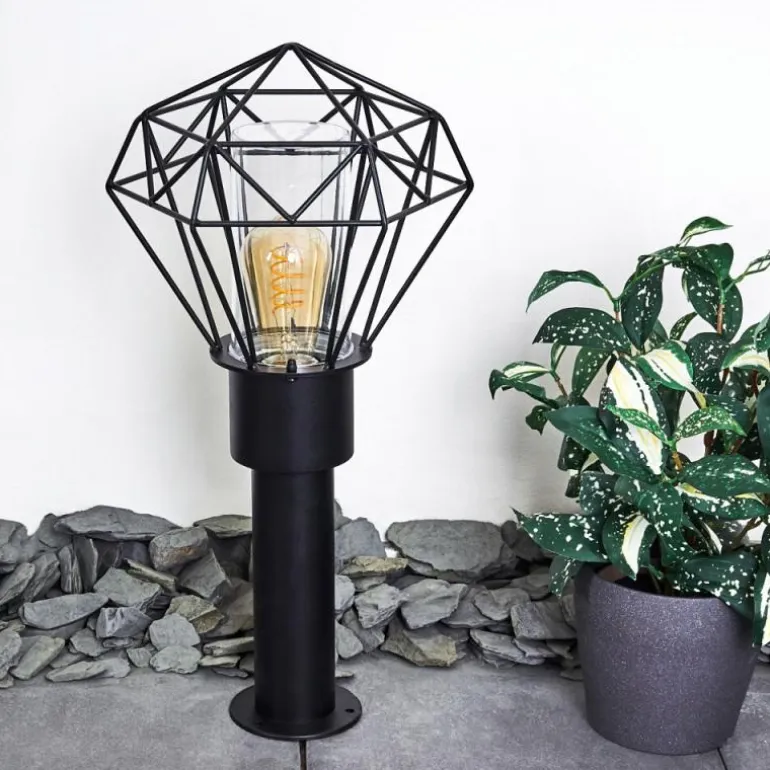 Borne lumineuse Solda Noir, 1 lumière