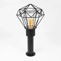Borne lumineuse Solda Noir, 1 lumière
