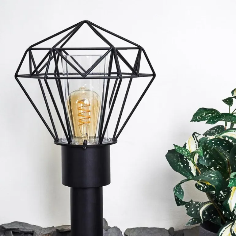Borne lumineuse Solda Noir, 1 lumière