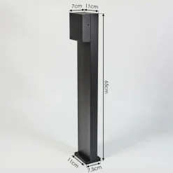 Borne lumineuse Spidern LED Noir, 1 lumière