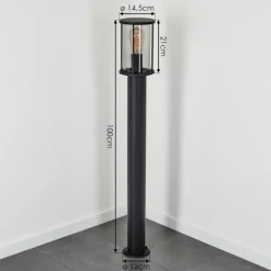 Borne lumineuse Sumalao Noir, 1 lumière