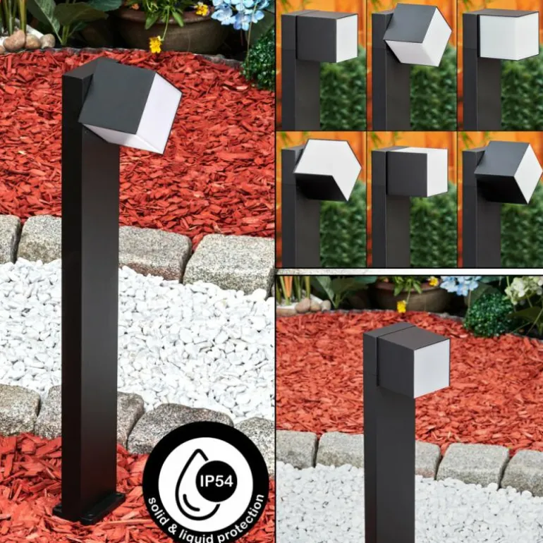 Borne lumineuse Swanek LED Noir, 1 lumière