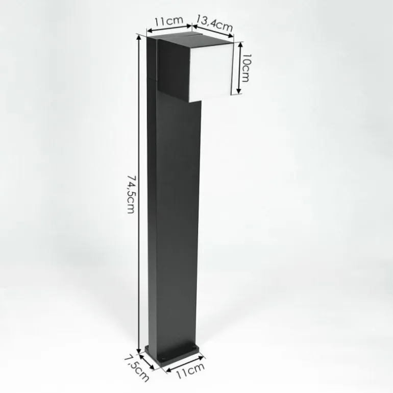 Borne lumineuse Swanek LED Noir, 1 lumière