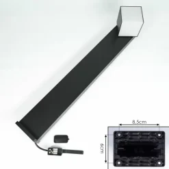 Borne lumineuse Swanek LED Noir, 1 lumière
