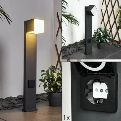 Borne lumineuse Swanek LED Anthracite, 1 lumière