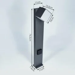Borne lumineuse Swanek LED Anthracite, 1 lumière