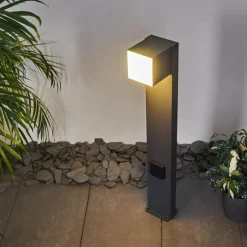 Borne lumineuse Swanek LED Anthracite, 1 lumière