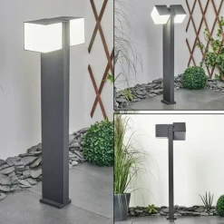 Borne lumineuse Swanek LED Anthracite, 1 lumière