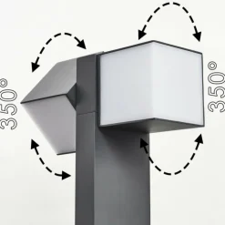 Borne lumineuse Swanek LED Anthracite, 1 lumière
