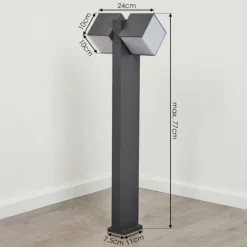 Borne lumineuse Swanek LED Anthracite, 1 lumière