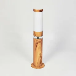 Borne lumineuse Tise Brun, Couleur bois, 2 lumières