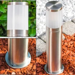 Borne lumineuse TOLSONA Acier inoxydable, 1 lumière