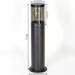 Borne lumineuse Tolsona Noir, 1 lumière