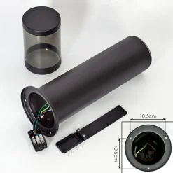 Borne lumineuse Tolsona Noir, 1 lumière