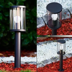 Borne lumineuse Torsa Noir, 1 lumière