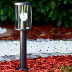 Borne lumineuse Torsa Noir, 1 lumière