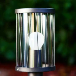 Borne lumineuse Torsa Noir, 1 lumière