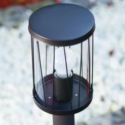 Borne lumineuse Torsa Noir, 1 lumière