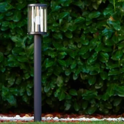 Borne lumineuse Torsa Noir, 1 lumière