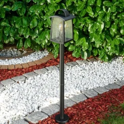 Borne lumineuse Trosa Noir, 1 lumière
