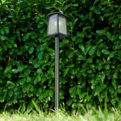 Borne lumineuse Trosa Noir, 1 lumière