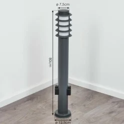 Borne lumineuse Tunes Anthracite, 1 lumière