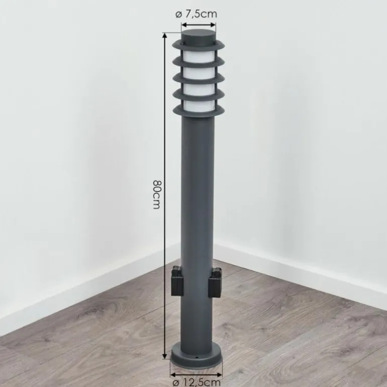 Borne lumineuse Tunes Anthracite, 1 lumière