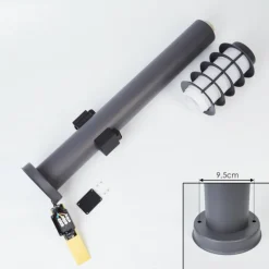 Borne lumineuse Tunes Anthracite, 1 lumière