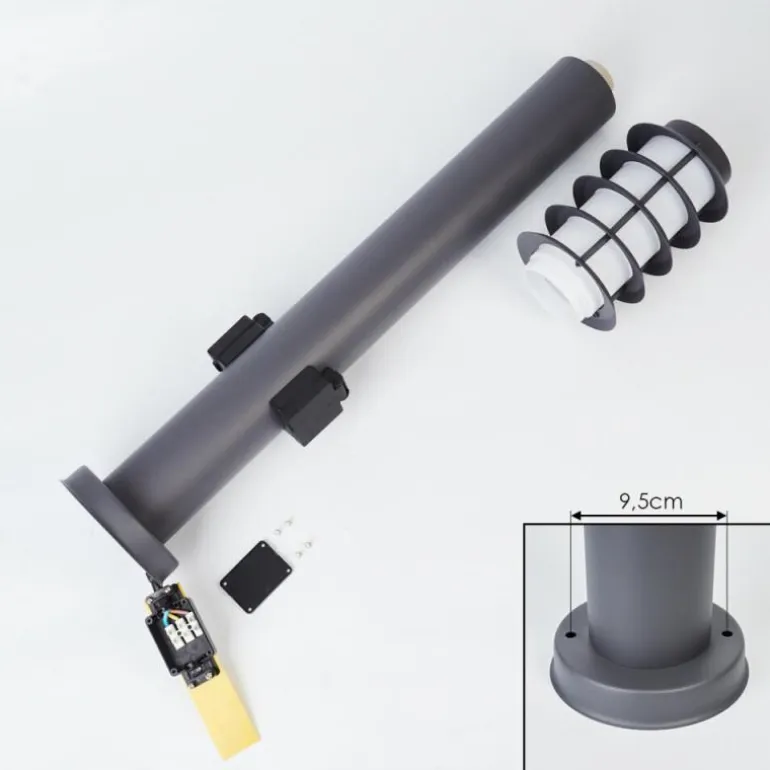 Borne lumineuse Tunes Anthracite, 1 lumière