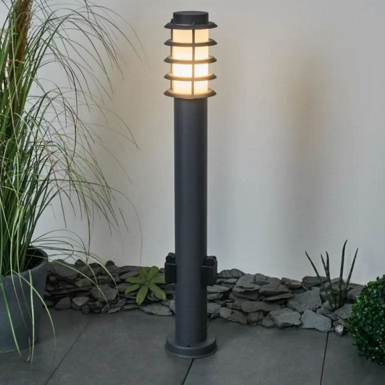Borne lumineuse Tunes Anthracite, 1 lumière