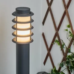 Borne lumineuse Tunes Anthracite, 1 lumière